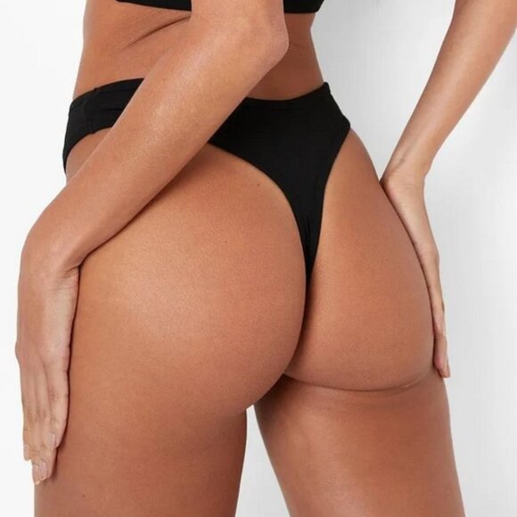 NWT Boohoo OFCL Jersey Thong in Ecru, 6 - Picture 9 of 10